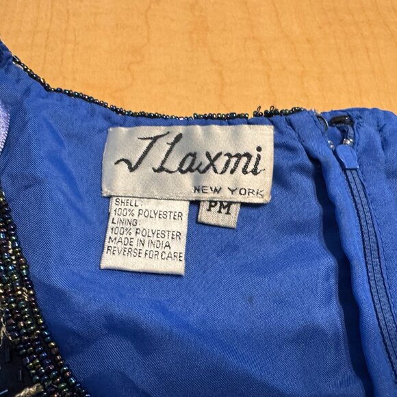 J Laxmi Embroidered Cap Sleeve Top, Women's Size PM - Picture 3 of 5